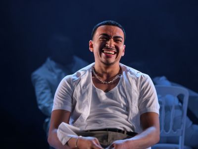 Production image from Shakespeare's Much Ado About Nothing